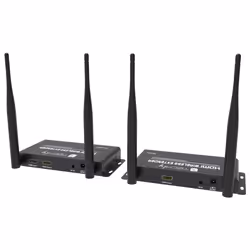 Techly IDATA HDMI-WL212 extension audio/video Émetteur et récepteur AV Noir
