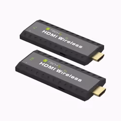 Techly IDATA HDMI-WL53, 1920 x 1080 pixels, Émetteur et récepteur AV, 50 m, Sans fil, Noir, HDCP