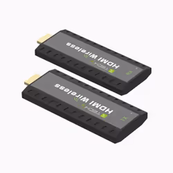 Techly IDATA HDMI-WL53 extension audio/video Émetteur et récepteur AV Noir