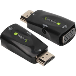 Techly IDATA HDMI-VGA2MABT2 convertisseur de signal vidéo Convertisseur vidéo de passif 1920 x 1080 pixels
