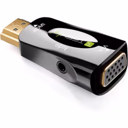 Techly IDATA HDMI-VGA2MABT2 convertisseur de signal vidéo Convertisseur vidéo de passif 1920 x 1080 pixels