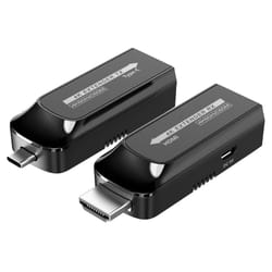 Techly IDATA EXT-600HC extension audio/video Émetteur et récepteur AV Noir