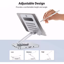 Techly ICA-TBL DOCK81 Support de livres Support pour tablette Argent - Vue supplémentaire 5