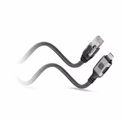 Techly ICOC U3C-RJ45-030 câble de réseau Argent, Noir 3 m Cat6 F/UTP (FTP)