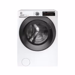 Hoover H-WASH&amp;DRY 500 HD 495AMBB/1-S, Charge avant, Pose libre, Blanc, Gauche, Noir, Noir