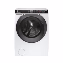 Hoover H-WASH&DRY 500 HDP 4149AMBC/1-S, Charge avant, Pose libre, Blanc, Gauche, Noir, Rotatif, Tactile