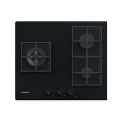Rosieres RVG63B4MBB/1 Noir Intégré 59.5 cm Gaz 3 zone(s)