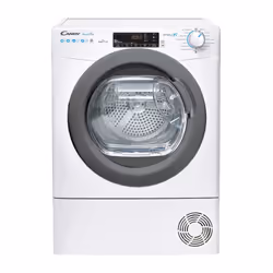 Candy Smart Pro CSO H10A2TREX-47, Pose libre, Charge avant, Pompe à chaleur, Blanc, Boutons, Rotatif, Tactile, Gauche