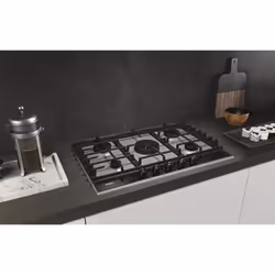 Haier Series 4 HAHG7W5XH Acier inoxydable Intégré 74.5 cm Gaz 5 zone(s) - Vue supplémentaire 6