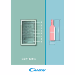 Candy DiVino CWC 154 EEL/N Pose libre Noir 41 bouteille(s)
