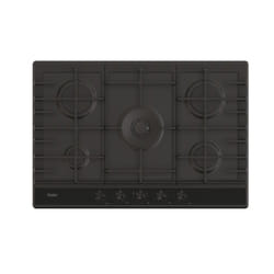 Haier Series 6 HAHG7W5HEB Noir Intégré 74.5 cm Gaz 5 zone(s)