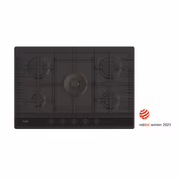 Haier Series 6 HAHG7W5HEB Noir Intégré 74.5 cm Gaz 5 zone(s)