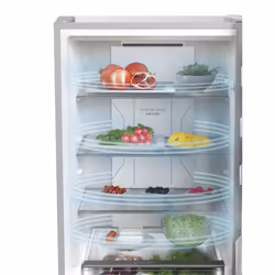Hoover H-FRIDGE 500 LITE HOCE3T618ES réfrigérateur-congélateur Pose libre 341 L E Argent - Vue supplémentaire 11
