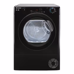 Candy Smart Pro CSOE C10TBGB-S, Pose libre, Charge avant, Condensation, Noir, Rotatif, Gauche
