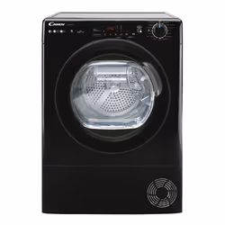 Candy Smart CSEH10A2DBEBX-47, Pose libre, Charge avant, Pompe à chaleur, Noir, Rotatif, Gauche
