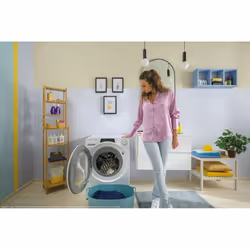 Candy RapidÓ RO14126DWMST-S, Charge avant, 12 kg, B, 80 dB, 1400 tr/min, A