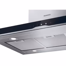 Rosieres RTSI9CBK5XWIFI Îlot Noir, Acier inoxydable 618 m³/h A