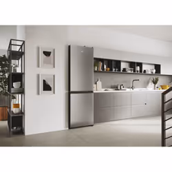 Haier 2D 60 Serie 1 H1DWDNPK186 réfrigérateur-congélateur Pose libre 341 L D Argent - Vue supplémentaire 13