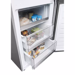 Haier 2D 60 Serie 1 H1DWDNPK186 réfrigérateur-congélateur Pose libre 341 L D Argent - Vue supplémentaire 9