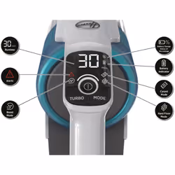 Hoover HF910P 011 Batterie Sec EPA Sans sac 0,7 L 350 W Bleu, Gris - Vue supplémentaire 20