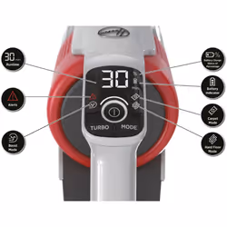 Hoover HF910H 011 Aspirateur balai Batterie Sec EPA Sans sac 0,7 L 350 W Rouge, Titane 4 Ah - Vue supplémentaire 20