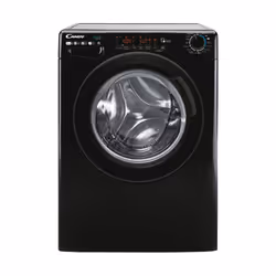 Candy Smart Inverter CSW4128TMBBE-47, Charge avant, Pose libre, Noir, Gauche, Noir, Tactile