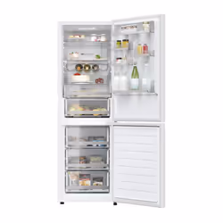 Haier 2D 60 Serie 3 HDW3618DNPW réfrigérateur-congélateur Pose libre 341 L D Blanc