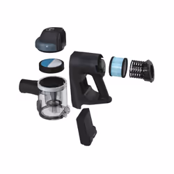 Hoover HF401P 011 Aspirateur balai Batterie Sec Cyclonique, EPA Sans sac 0,7 L 190 W Noir, Argent 2,5 Ah - Vue supplémentaire 13