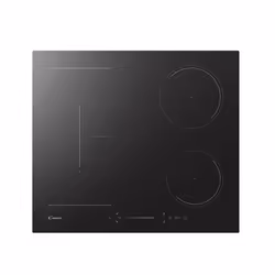 Candy Moderna CTP644SCBB Plaque de cuisson Induction, 4 zones, Noir, Vetroceramic, L x P x A (mm): 590x520x58, Noir, Intégré, ...