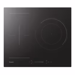 Candy Moderna CTP634SCBB Plaque de cuisson Induction, 3 zones, Noir, Vetroceramic, L x P x A (mm): 590x520x58, Noir, Intégré, ...