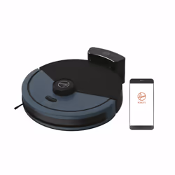 Hoover HG430H 011, Sans sac, Noir, Bleu, Rond, Caoutchouc, 0,26 L, 65 dB
