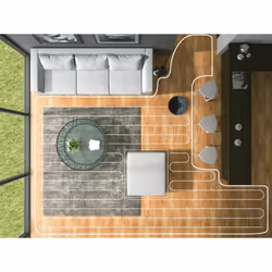 Hoover HG430H 011 robot aspirateur 0,26 L Sans sac Noir, Bleu - Vue supplémentaire 10