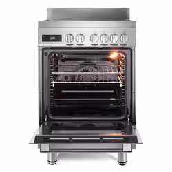 De’Longhi PRO 66 MXL IN four et cuisinière A Electrique Plaque avec zone à induction Acier inoxydable - Vue supplémentaire 2