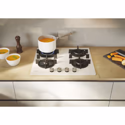 Candy Moderna CVG6BR4WTW Blanc Intégré 60 cm Gaz 4 zone(s)