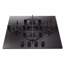 Candy Moderna CVG6DTB Noir Intégré 59.5 cm Gaz 4 zone(s)