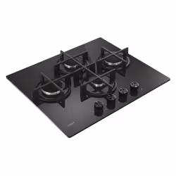 Candy Moderna CVG6DTB Noir Intégré 59.5 cm Gaz 4 zone(s) - Vue supplémentaire 4