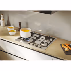 Candy Moderna CHG6BF4WTX Acier inoxydable Intégré 60 cm Gaz 4 zone(s) - Vue supplémentaire 6