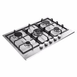 Candy Moderna CHG74WTX Acier inoxydable Intégré 74.5 cm Gaz 5 zone(s) - Vue supplémentaire 4