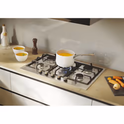Candy Moderna CHG74WTX Acier inoxydable Intégré 74.5 cm Gaz 5 zone(s) - Vue supplémentaire 6