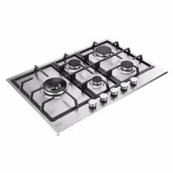 Candy CHG7WL4WTX Acier inoxydable Intégré 74.5 cm Gaz 5 zone(s) - Vue supplémentaire 4