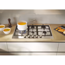 Candy CHG7WL4WTX Acier inoxydable Intégré 74.5 cm Gaz 5 zone(s) - Vue supplémentaire 5