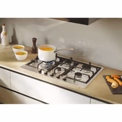 Candy CHG7WL4WTX Acier inoxydable Intégré 74.5 cm Gaz 5 zone(s) - Vue supplémentaire 6