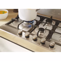 Candy CHG7WL4WTX Acier inoxydable Intégré 74.5 cm Gaz 5 zone(s) - Vue supplémentaire 7