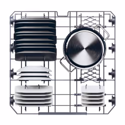 Haier XF 4A4M4PB Lave-vaisselle pose libre 60 cm 14 couverts classe A 44 dB Noir - Vue supplémentaire 9