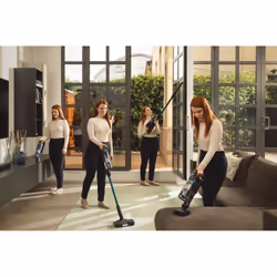 Hoover HF1P10P 011 Aspirateur balai Batterie Sec Sans sac 0,7 L 165 W Noir, Bleu 2,2 Ah