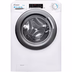 Candy Smart Inverter CSWS 485TWMRE/FR, Charge avant, Pose libre, Blanc, Gauche, Anthracite, Tactile