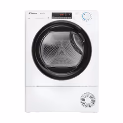 Candy Smart Pro CROE H10A2TBE-S, Pose libre, Charge avant, Pompe à chaleur, Blanc, Boutons, Rotatif, Noir