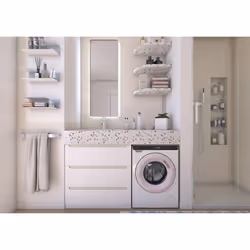 Candy CW50-BP12307WU-S Lave-linge Frontal 5 kg 1200 tr/min Blanc - Vue supplémentaire 7