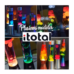 Lampe À Lave Led Avec Résistance Chauffe Cire, Sans Ampoule (change Couleurs Rgb, Base Argent) - Vue supplémentaire 2