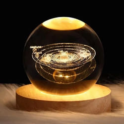 Lampe boule de cristal moyen système solaire iTotal
